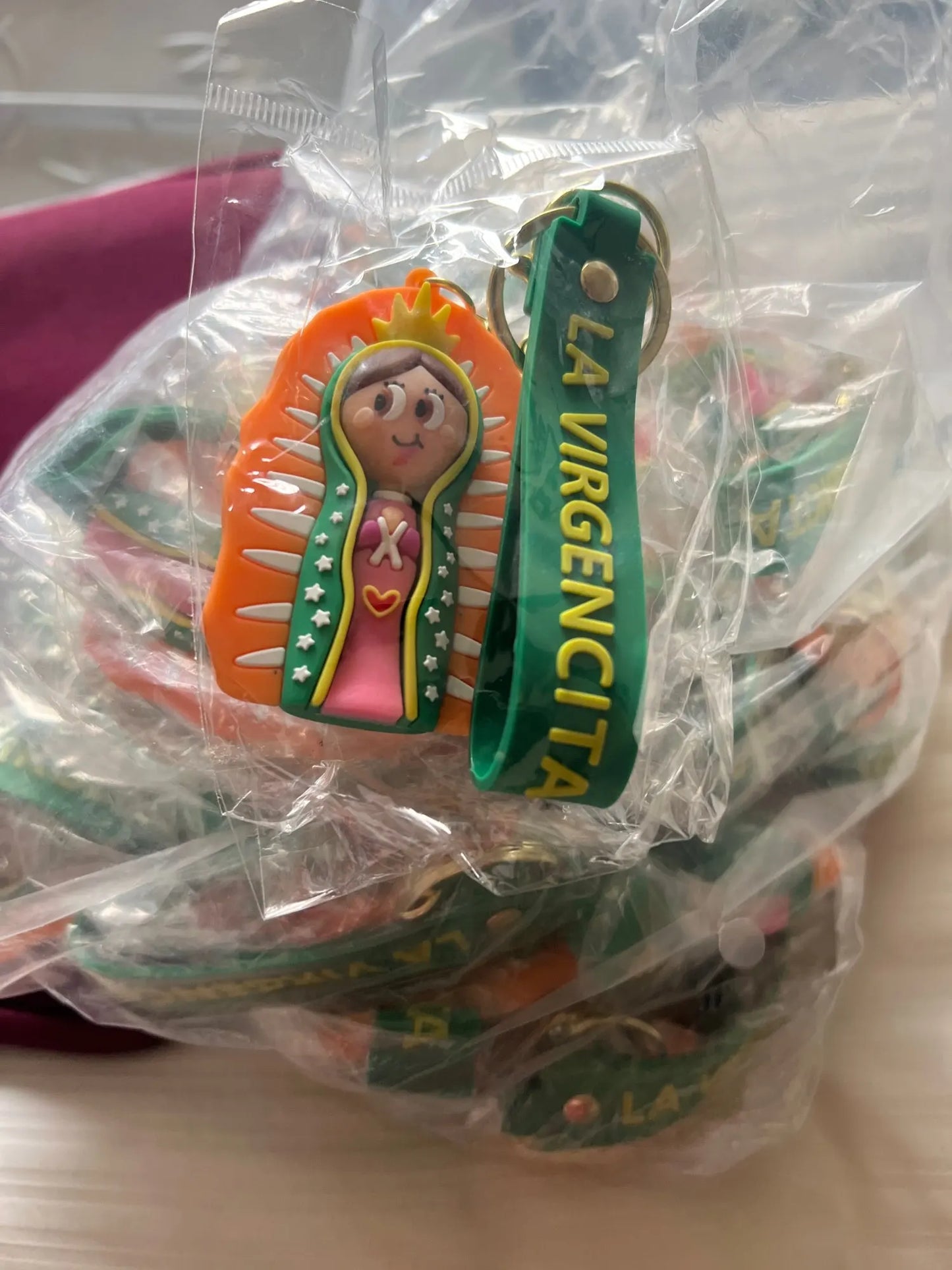 Cute Keychain of La Virgen de Guadalupe - 2 Designs