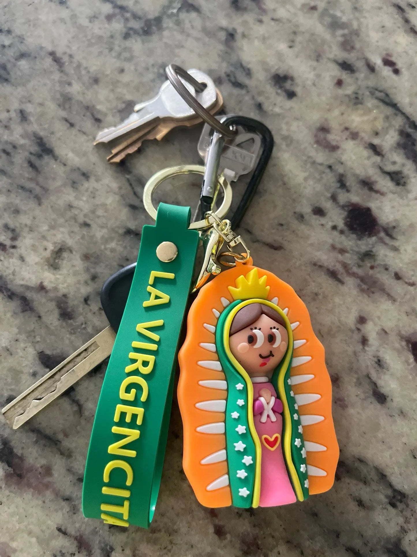 Cute Keychain of La Virgen de Guadalupe - 2 Designs