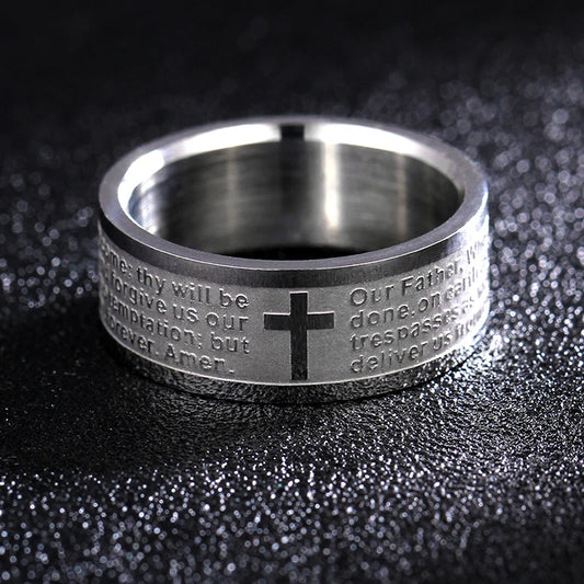 The Lord's Prayer Ring - Pater Noster, Padre Nuestro