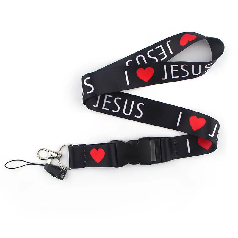 I love Jesus Keychain Lanyard