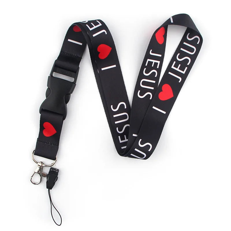 I love Jesus Keychain Lanyard