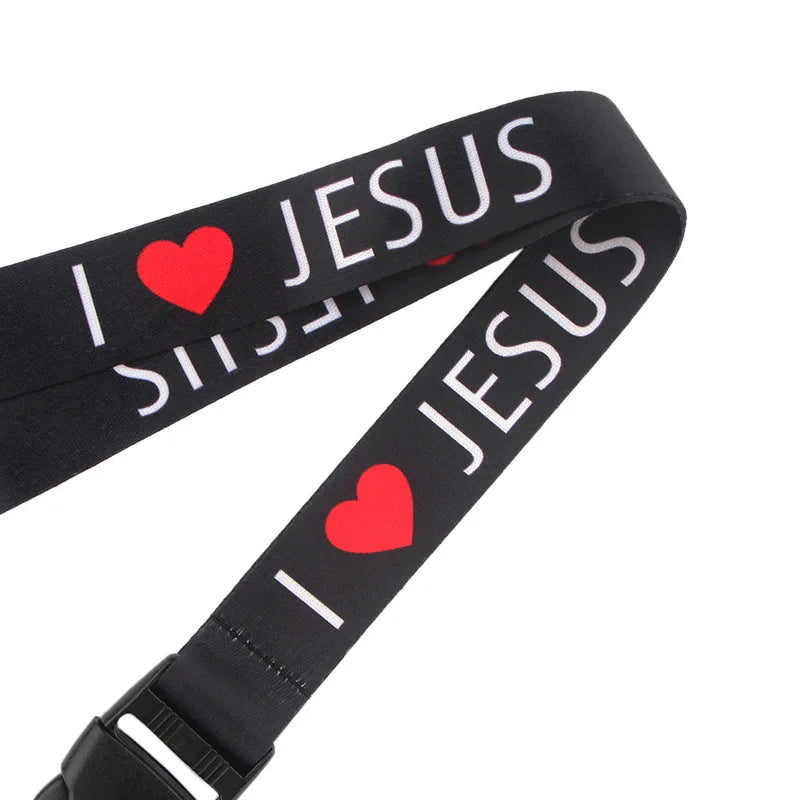 I love Jesus Keychain Lanyard