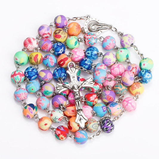 Colorful Clay Rosary