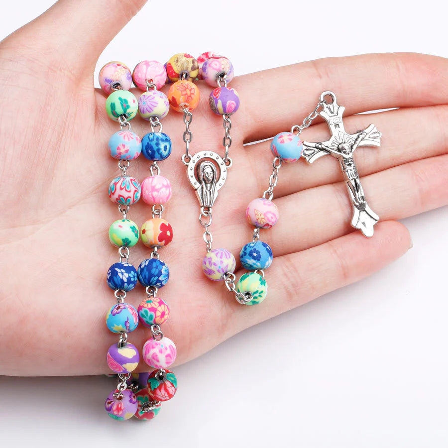 Colorful Clay Rosary